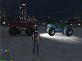 Monster Car Libya Flag